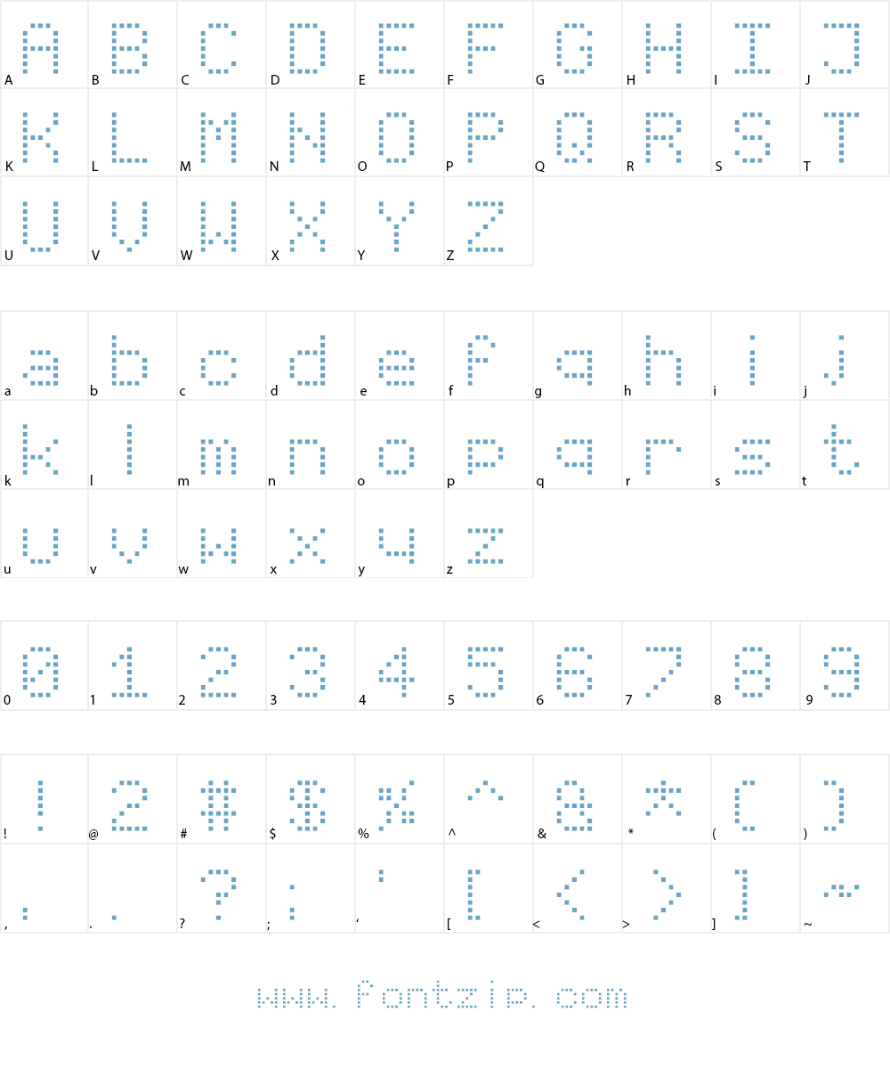Virtual Pet Sans Font Character